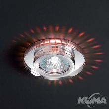 Lar oprawa wpuszczana 1x50W GU5,3 12V transparentna/chrom